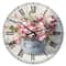 Designart Maison Des Fleurs III Farmhouse Wall Clock